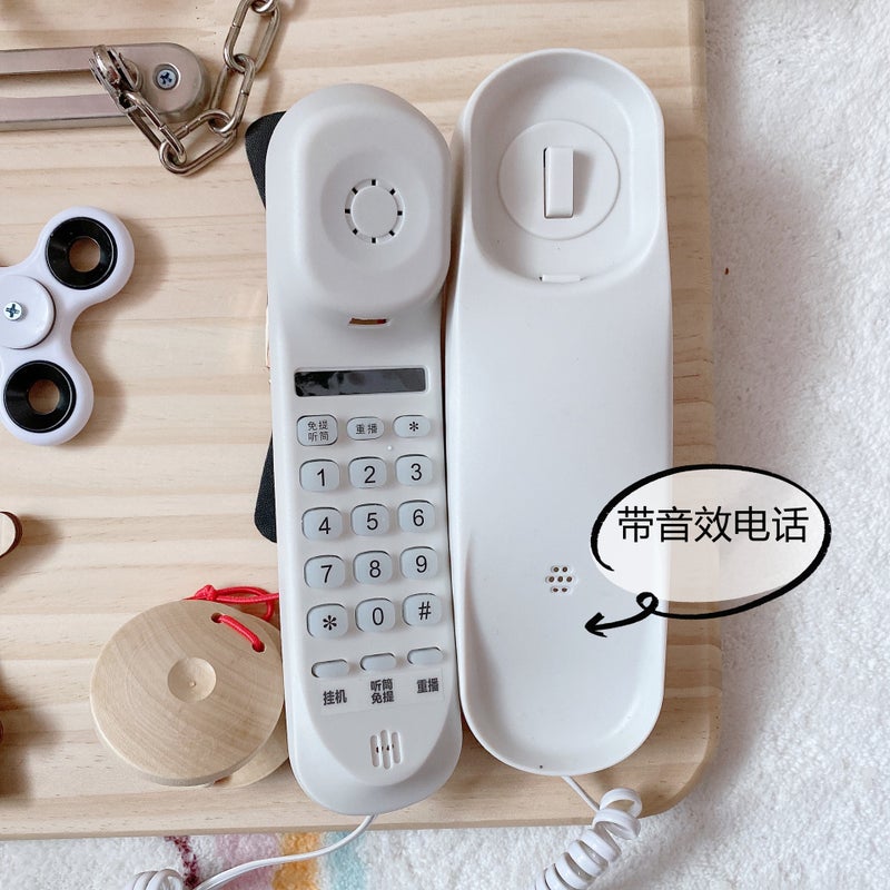 Montessori Children'S Baby Busy Board Diy Accessories Montessori Busy House Hole Board Early Education Puzzle Kindergarten - Image 5